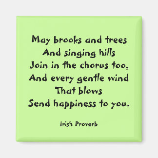 Imã Felicidade - Irlandês Proverb Magnet