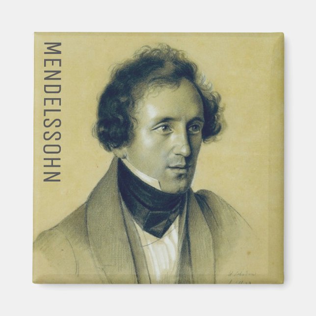 Imã Felix Mendelssohn (1834) Magnet (Frente)