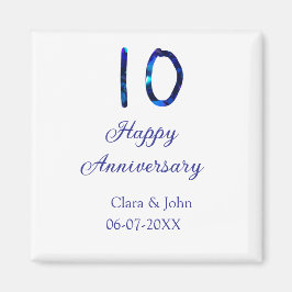 Imã Feliz 10º aniversário data de adição do nome da li