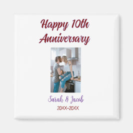 Imã Feliz 10º aniversário foto casal d