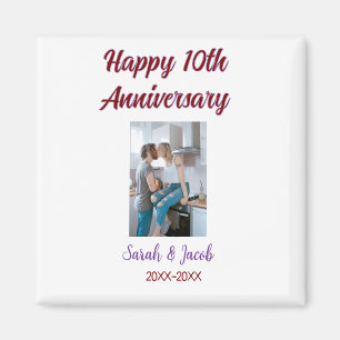 Imã Feliz 10º aniversário foto casal d