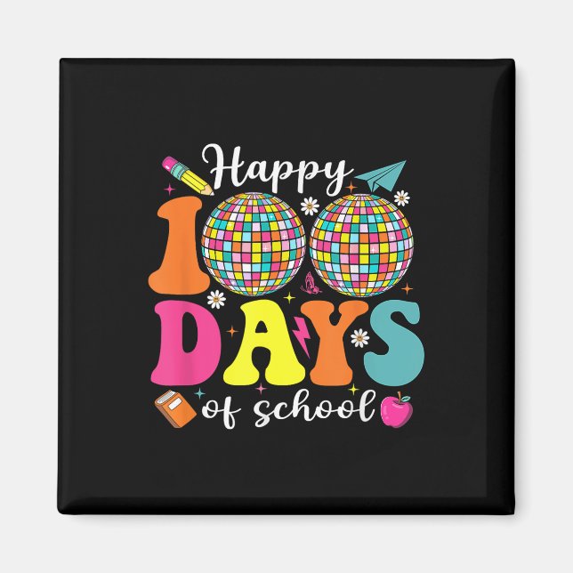 Imã Feliz 100º Dia De Professores Rapazes Meninas (Frente)