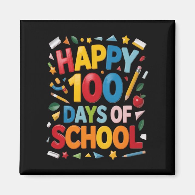 Imã Feliz 100 Dias De Conquista Escolar (Frente)