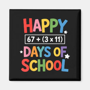 Imã Feliz 100 Dias De Escola Equação Matemática Dia 10