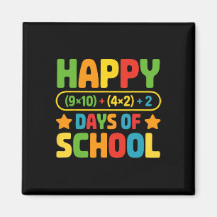 Imã Feliz 100 Dias De Escola Equação Matemática Profes
