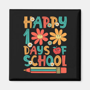 Imã Feliz 100 Dias De Estudante Escolar 100º Dia