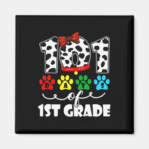 Imã Feliz 101 Dias de Escola 1rua Cão 100 Dias Intelig