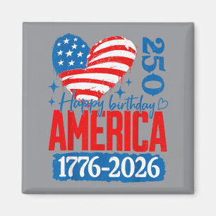 Imã Feliz 250º Aniversário Aamerica 1776 2026 EUA 250