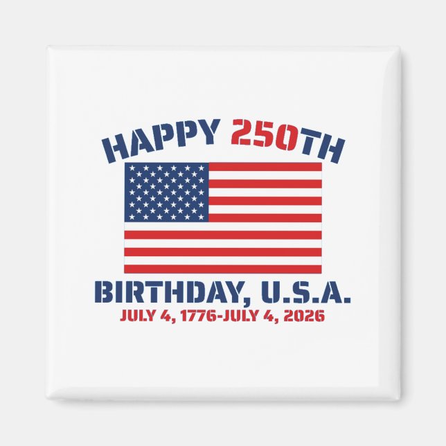 IMÃ FELIZ 250º ANIVERSÁRIO EUA (Frente)
