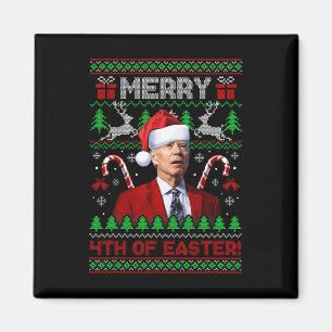 Imã Feliz 4º Da Diversão Páscoa Joe Biden Natal Feio 2