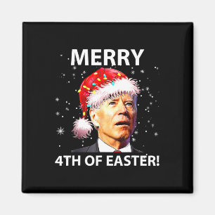 Imã Feliz 4º de Páscoa Diversão Joe Biden Natal Feio