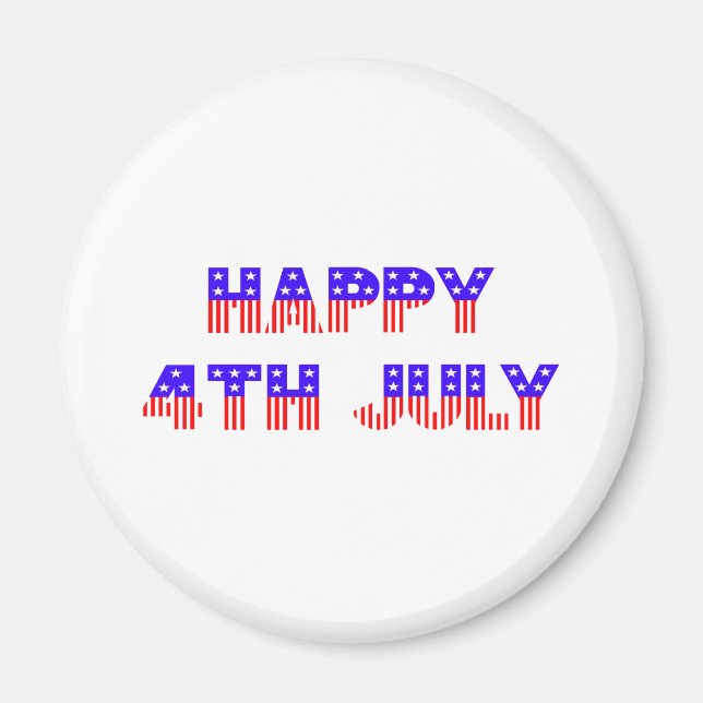 Imã Feliz 4 de julho (Frente)