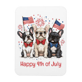 Ímã Feliz 4 De Julho, Buldog Francês
