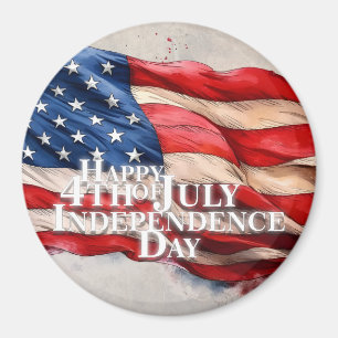 Imã Feliz 4 de julho - Dia da Independência