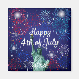 Imã Feliz 4 de julho do Fireworks