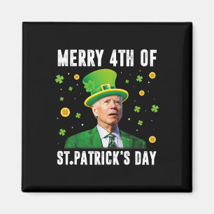 Imã Feliz 4 de St Patricks Day Confuso Divertido Joe B