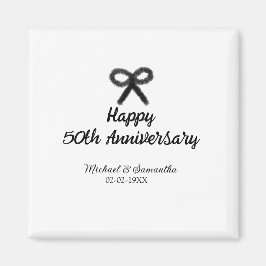 Imã Feliz 50º aniversário adicionar nome do casal data