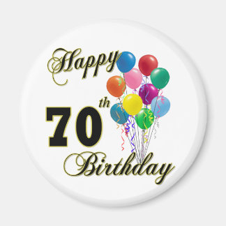 Imã Feliz 70 Aniversário Presente e Roupa de Aniversár