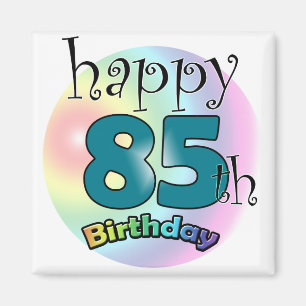 Imã Feliz 85º aniversário (blauw)