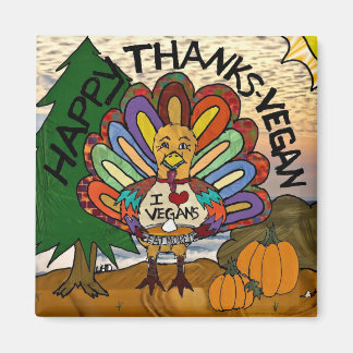 Imã Feliz Ação de Graças Vegana Peru