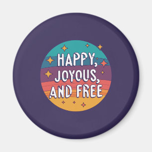 Imã Feliz, alegre, livre, motivacional, inspiracional