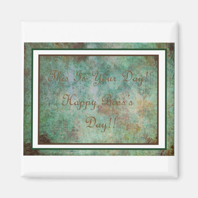 Imã Feliz Amarra do Dia do Chefe! (Frente)