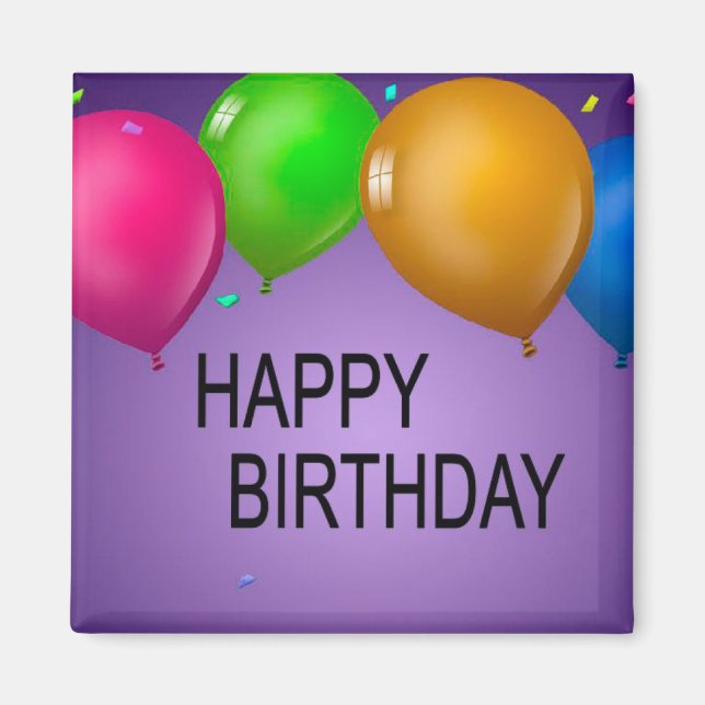 Imã feliz aniversário (Frente)