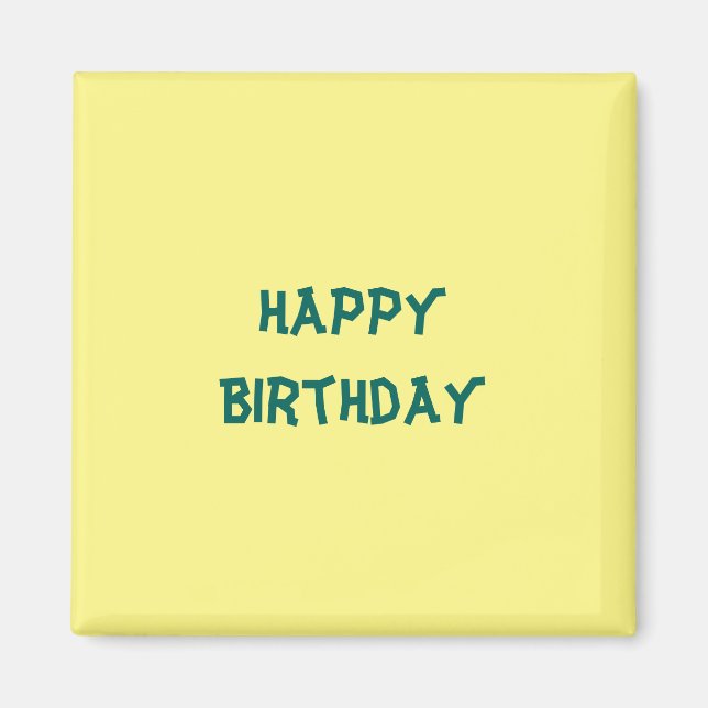 Imã Feliz aniversário (Frente)