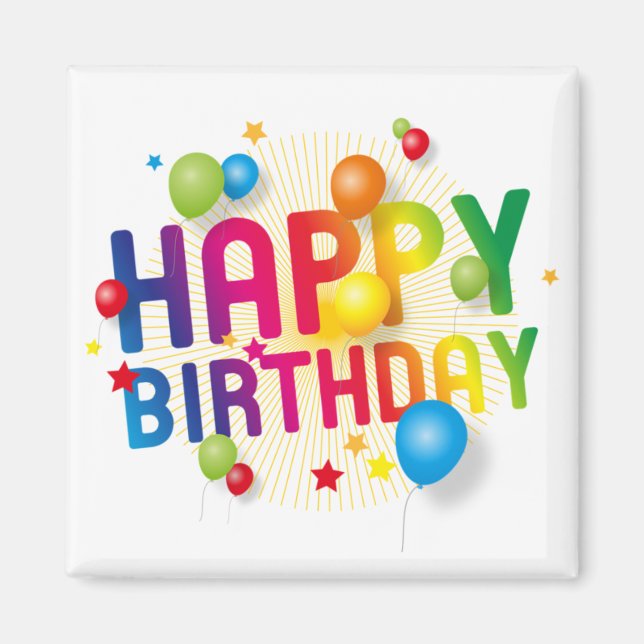Imã Feliz aniversário (Frente)