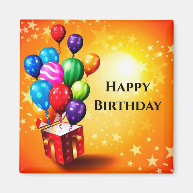 Imã Feliz aniversário (Frente)