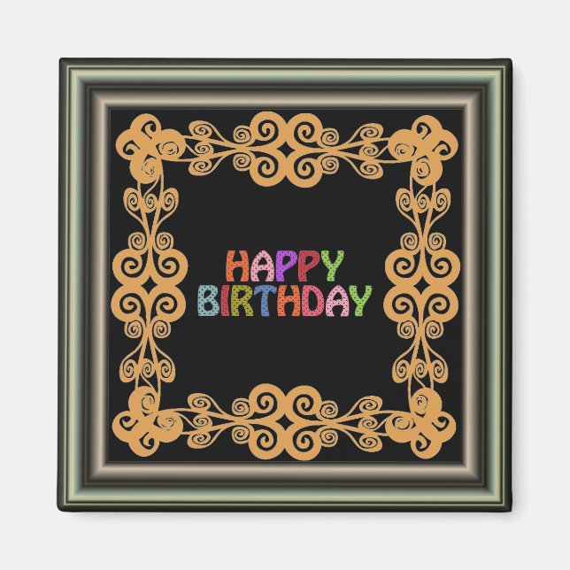Imã Feliz Aniversário (Frente)