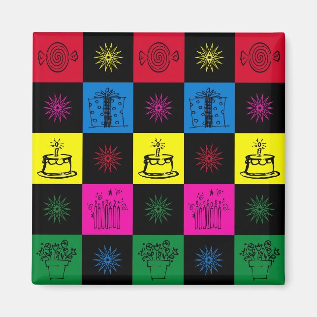 Imã Feliz aniversário (Frente)