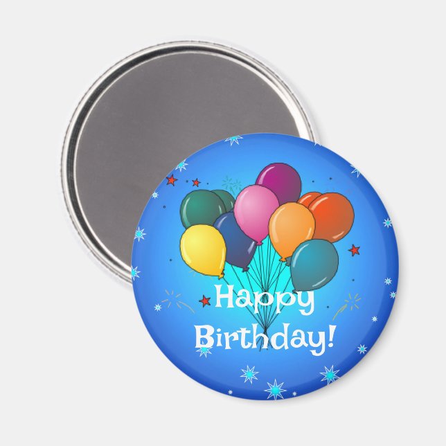 Imã Feliz aniversário (Front/Back)
