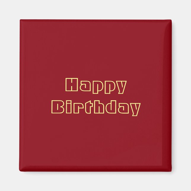 Imã Feliz aniversário (Frente)