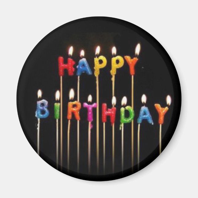 Imã Feliz Aniversário (Frente)