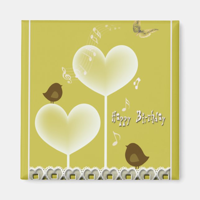 Imã Feliz aniversário (Frente)