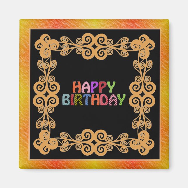 Imã Feliz Aniversário (Frente)