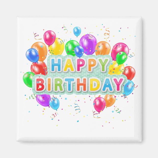 Imã Feliz aniversário (Frente)