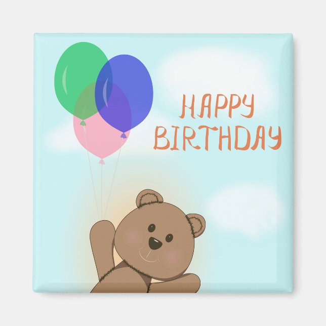 Imã Feliz aniversário (Frente)