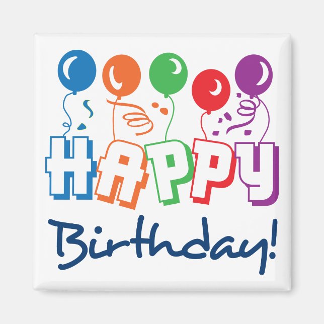 Imã Feliz aniversário (Frente)