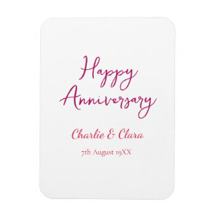 Ímã Feliz aniversário adicionar nome rosa negrito nome
