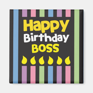Imã Feliz Aniversário, chefe!