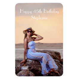 Ímã Feliz Aniversário com Foto Personalizada