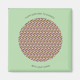 Imã Feliz Aniversário, Cute Quênia Leopard Patterno