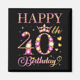 Imã Feliz Aniversário de 40 anos 40 Anos de Idade Home