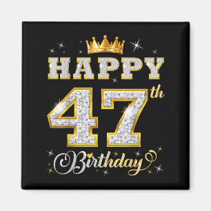 Imã Feliz Aniversário de 47 anos 47 Anos de Idade Mulh