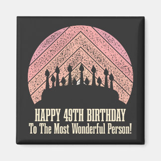 Imã Feliz aniversário de 49 anos para a pessoa mais ma
