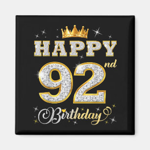 Imã Feliz Aniversário de 92 anos 92 Anos de Idade Mulh