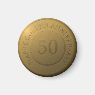 Imã Feliz aniversário de casamento do ouro