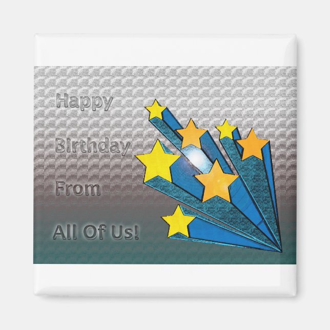 Imã Feliz Aniversário De Todas Nós Estrelas (Frente)